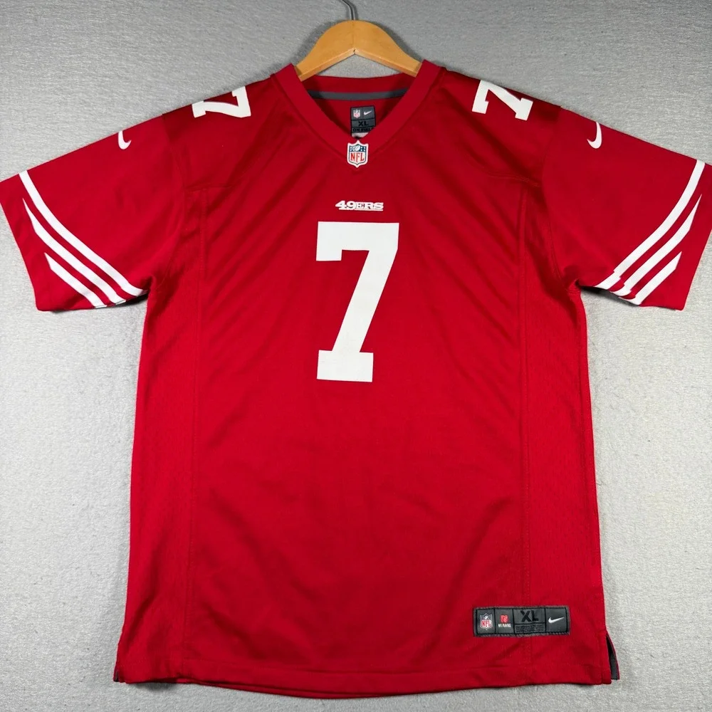 Nike‎ Kids San Francisco 49ers Colin Kaepernick 7 Jersey Red XL 18-20 NFL 5445